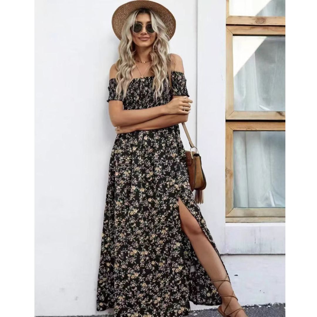 Phoebe™ | Glamorous Off-Shoulder Women Vintage Dress