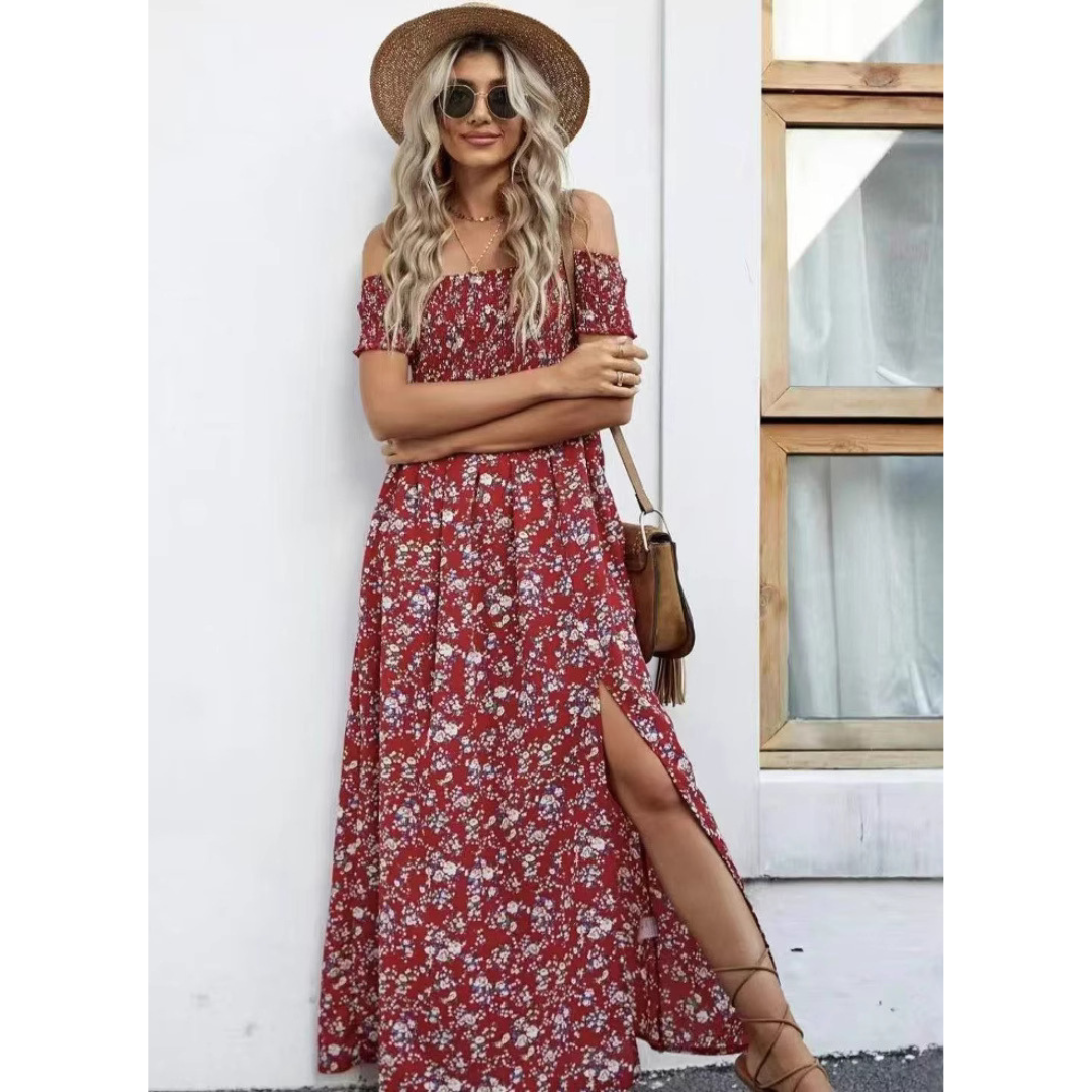 Phoebe™ | Glamorous Off-Shoulder Women Vintage Dress