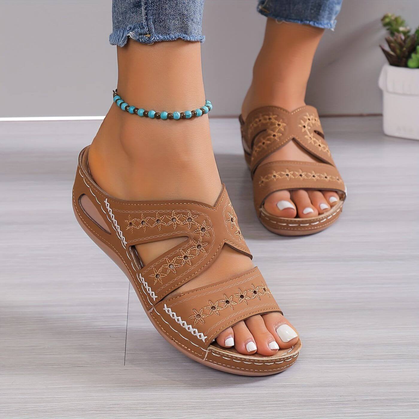 Sierra – Premium Wedge Sandals